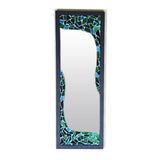 Green Mosaic Rectangular Mirror