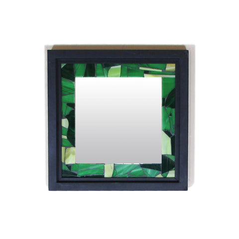 Green Mosaic Mirror