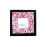 Pink Mosaic Beveled Mirror