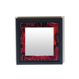 Red Mosaic Mirror