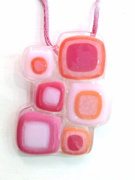 Abstract Squares Pendant - Brown – TistiK