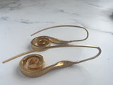 Bronze Papyrus Earrings