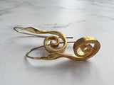 Bronze Papyrus Earrings