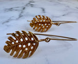 Bronze Leaf Earrings