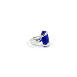 Parallel Glass Ring - Navy Matte