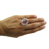 Infinity Glass Ring - Framboise Iridiscent