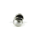 Infinity Glass Ring - Chocolate