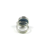 Infinity Glass Ring - Pearl