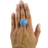 Infinity Glass Ring - Turquoise