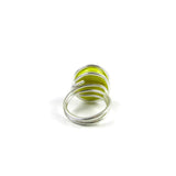 Infinity Glass Ring - Yellow