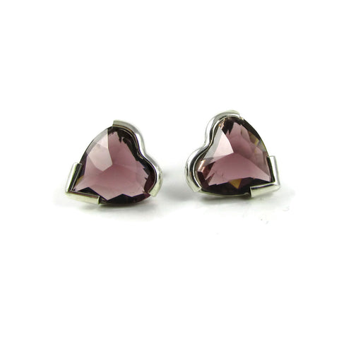 Heart Crystal Studs