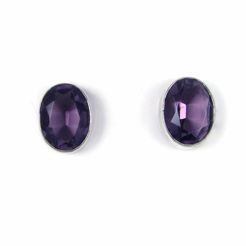 Oval Crystal Earrings