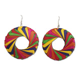 Woven Palm Earrings - Large - Many colors available