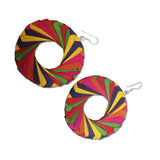 Woven Palm Earrings - Large - Many colors available