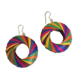 Woven Palm Earrings - Large - Many colors available