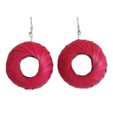 Woven Palm Earrings - Large - Many colors available