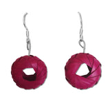 Woven Palm Earrings - Small - Many colors available