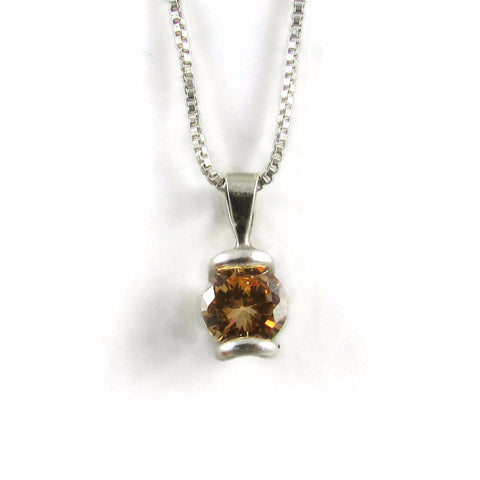 Mini Round CZ Pendant