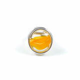 Infinity Glass Ring - Orange Stripe