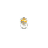 Infinity Glass Ring - Orange Stripe