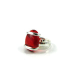 Parallel Ring - Red Crystal