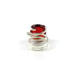 Parallel Ring - Red Crystal