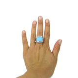 Parallel Ring - Turquoise Matte