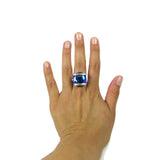 Parallel Ring - Navy Iridescent