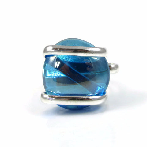 Parallel Ring - Turquoise Crystal Iridescent