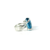 Parallel Ring - Sky Blue Crystal