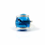 Parallel Ring - Turquoise Crystal