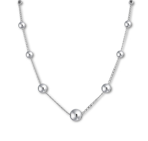 Graduated Ball Chain Necklace