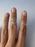 Chain Link Adjustable Midi Ring