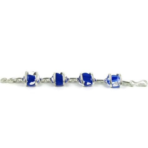 Parallel Bracelet - Blue Stripe