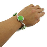 Infinity Bracelet - Green Opaque Matte