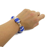 Parallel Bracelet - Blue Stripe