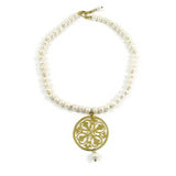 Pearl Medallion Necklace