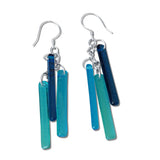 LTRAC Glass Earrings - Aqua