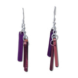 LTRAC Glass Earrings - Purple