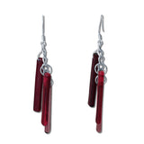 LTRAC Glass Earrings - Red