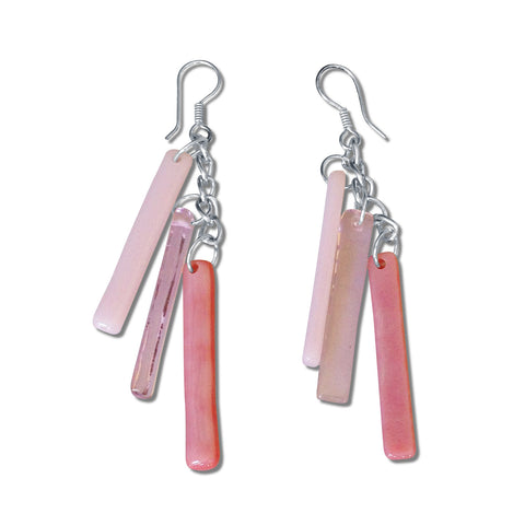 LTRAC Glass Earrings - Pink
