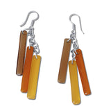 LTRAC Glass Earrings - Amber