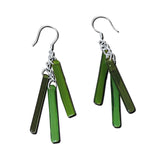 LTRAC Glass Earrings - Lime Green