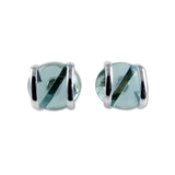 Parallel Earrings - Sky Blue Crystal