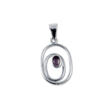 Ovals and Amethyst Pendant