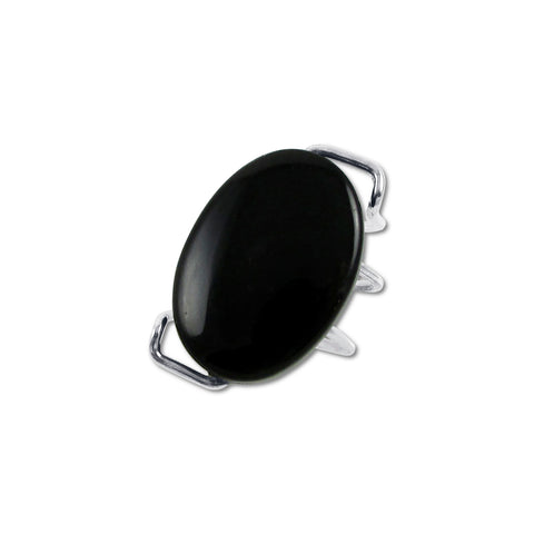 Onyx Curly Ring