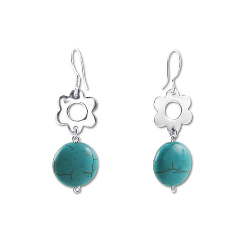 Flora Earrings - Turquoise