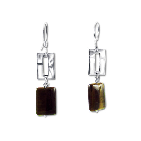 Zora Earrings - Tiger's Eye