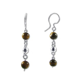 Bolitas Earrings - Tiger's Eye