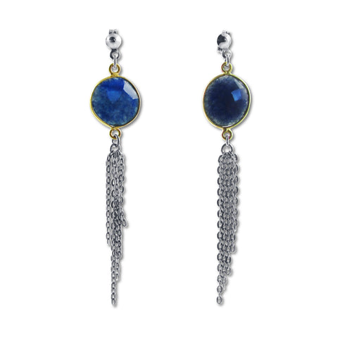 Tassel Earrings - Sapphire